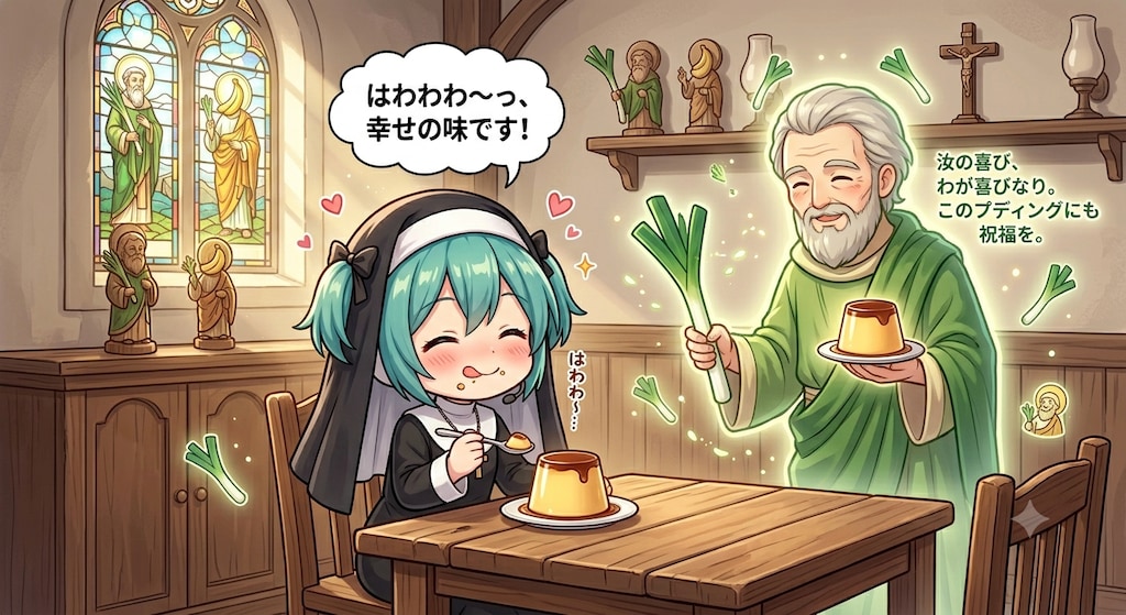 ネギ神の恩寵は...プリン
