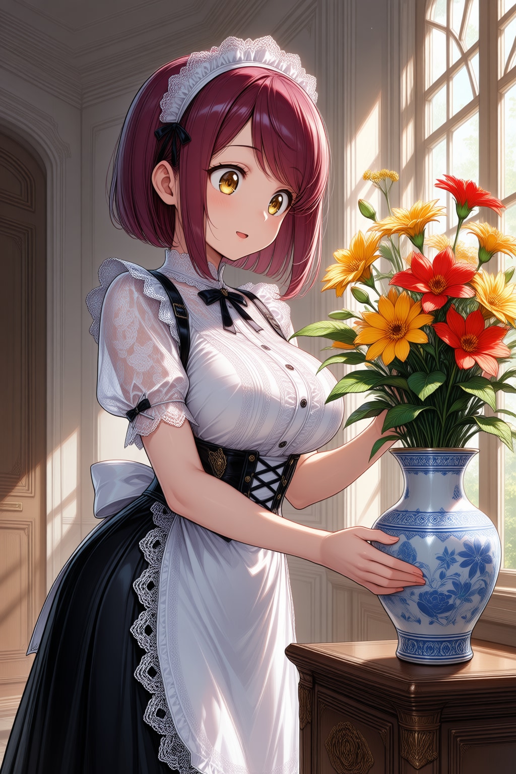 こんにちは（挨拶メイドの芽衣ちゃん）