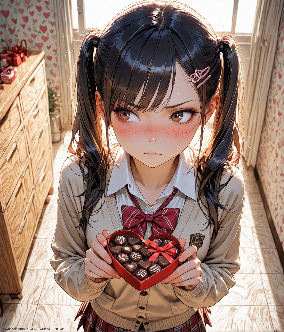 JKによるツンデレチョコ渡し☺️