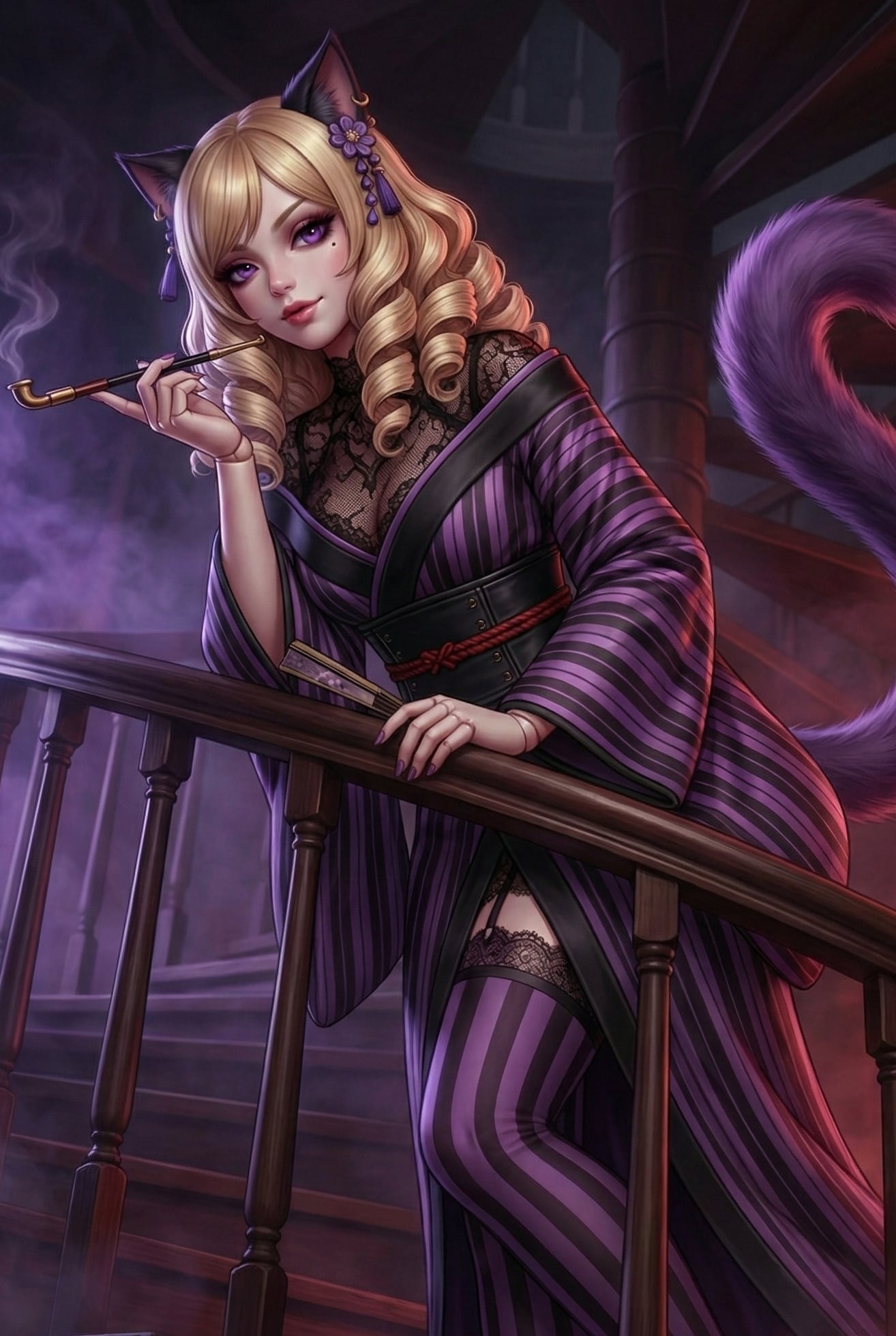 帝都の幻影：見返りチェシャ猫【Day 2】 | の人気AIイラスト・グラビア