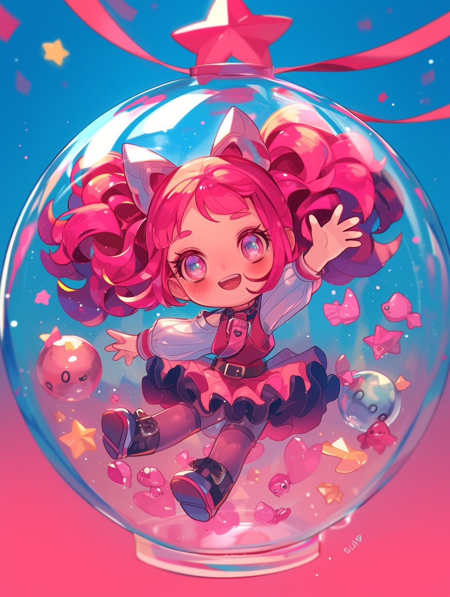 「瓶詰の少女」紅11 | の人気AIイラスト・グラビア