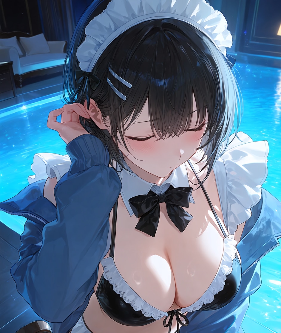 水着 メイド 薫