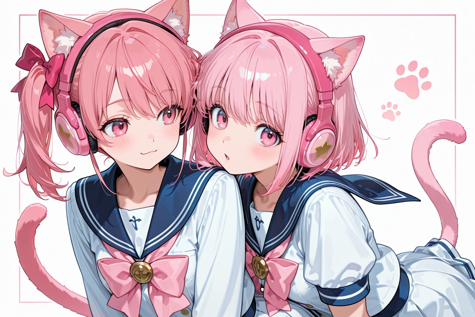 ピンク髪のケモ耳女の子.10 | の人気AIイラスト・グラビア