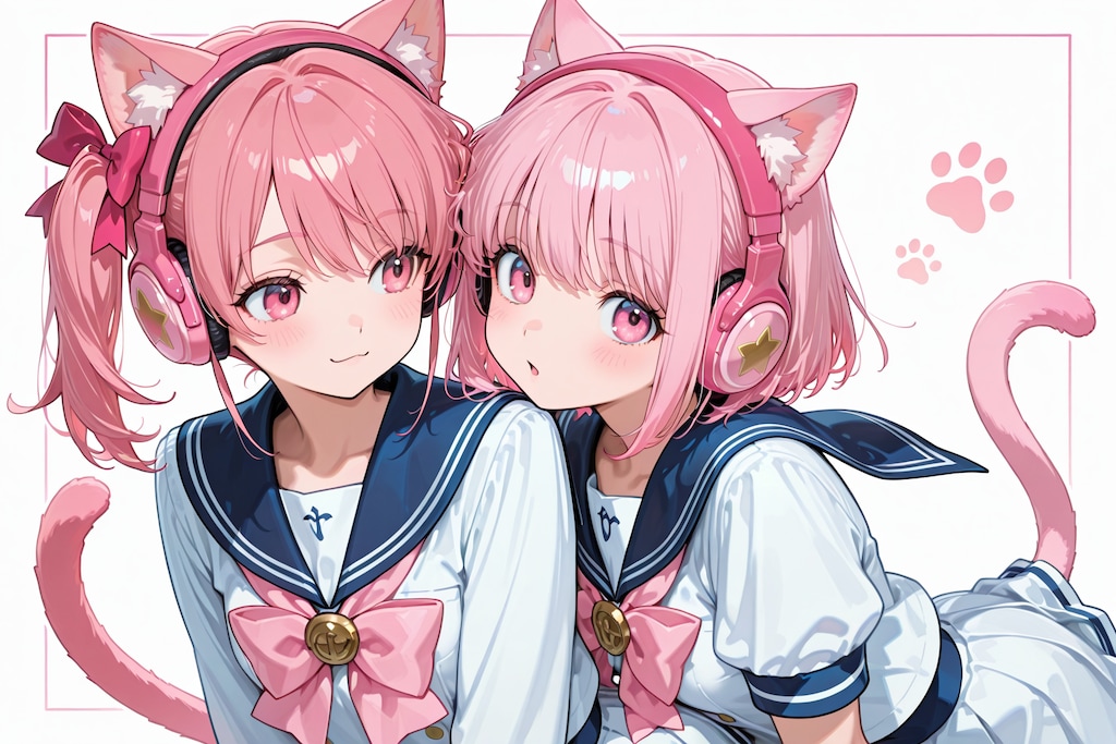 ピンク髪のケモ耳女の子.10