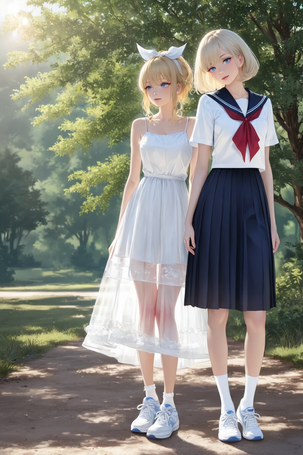 セーラー服なブロンドさん