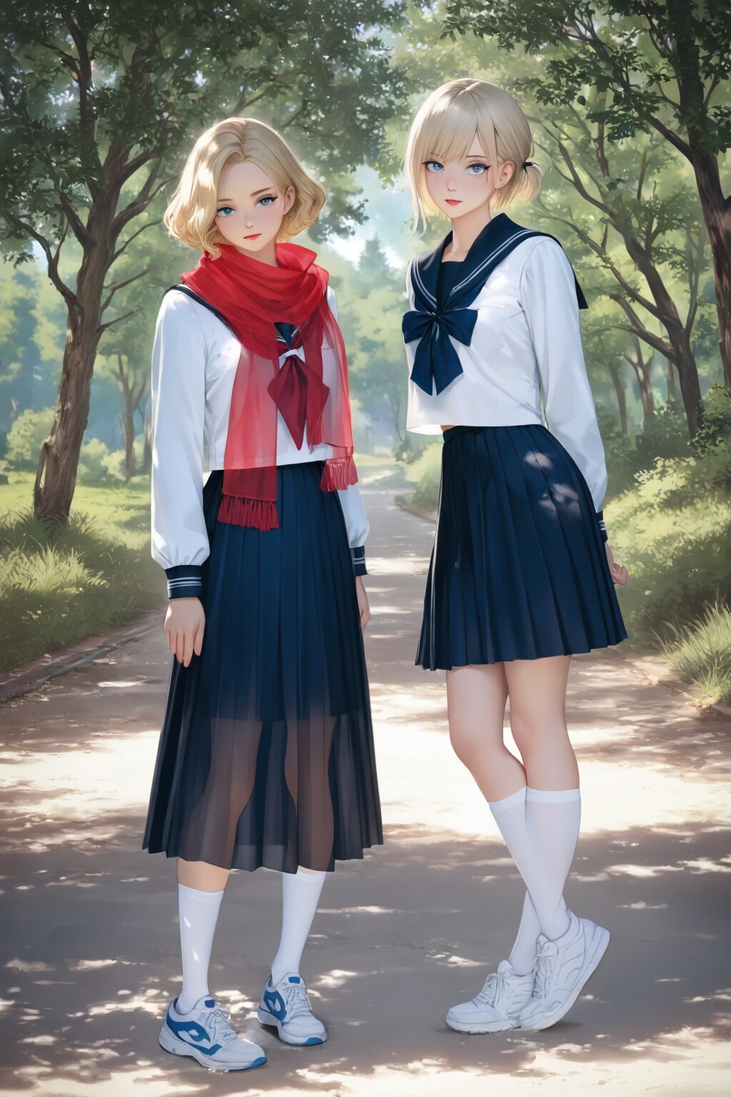 セーラー服なブロンドさん