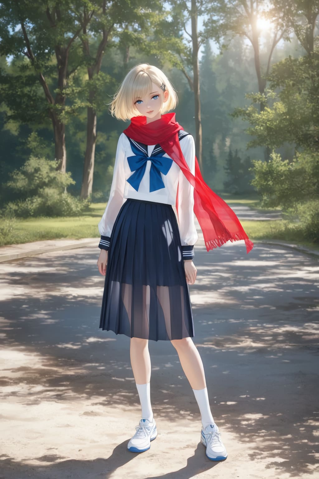 セーラー服なブロンドさん