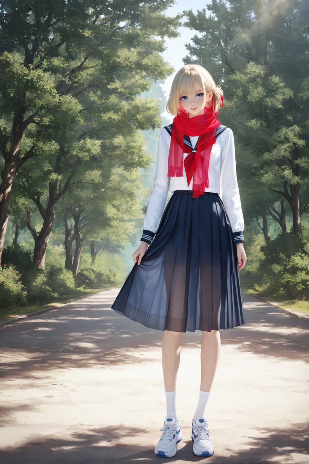 セーラー服なブロンドさん