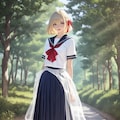 セーラー服なブロンドさん 2枚目