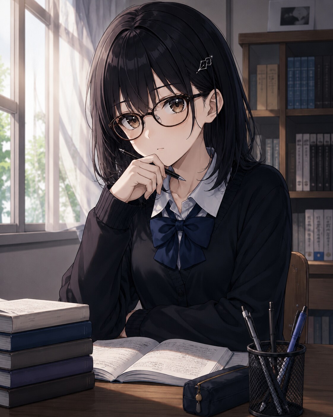 綴ちゃん、思考中