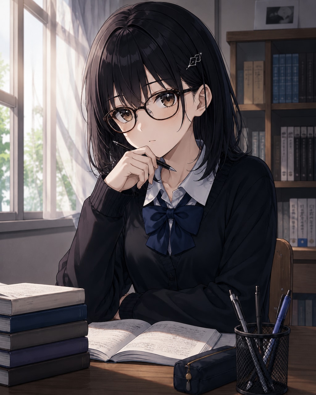 綴ちゃん、思考中