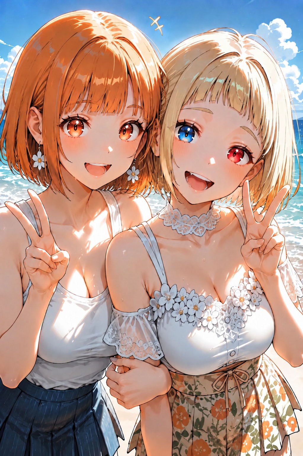 ほのかさんと浜辺デート | の人気AIイラスト・グラビア