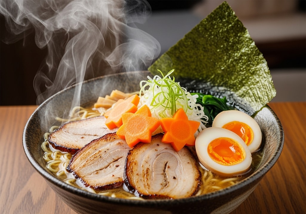 摩訶不思議食堂の人参入りラーメン