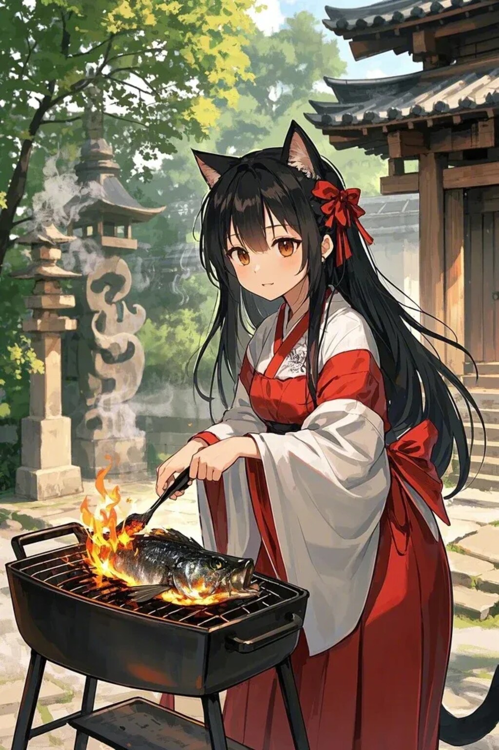 さくらちゃんが魚を焼いた結果(^^;;