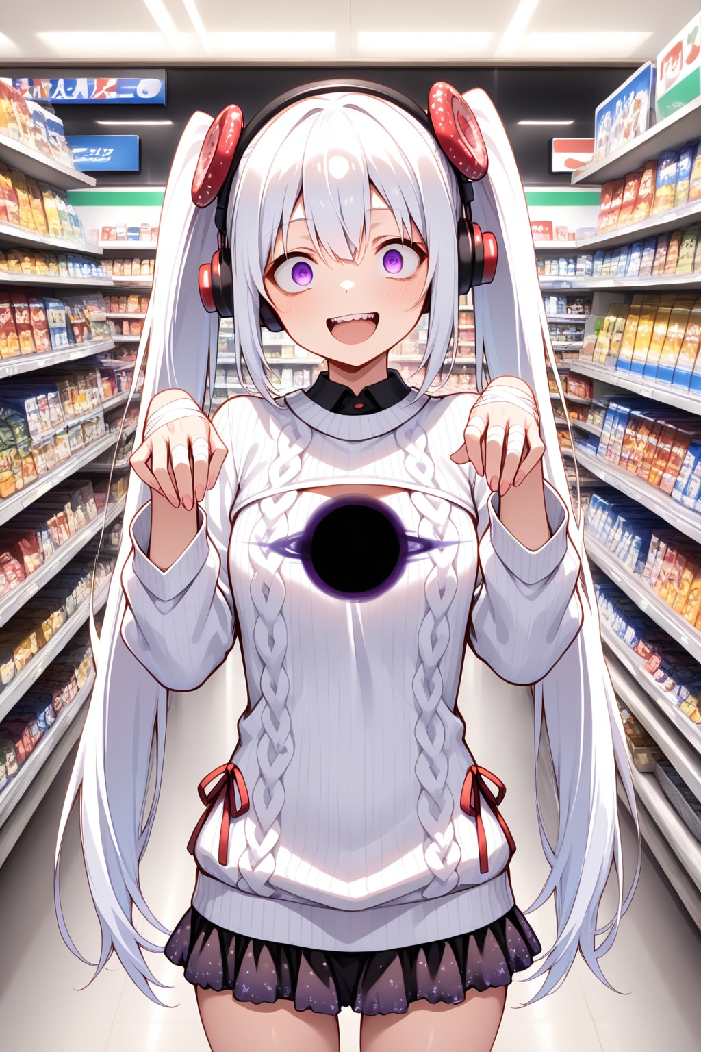 HARPYで白髪ちゃん