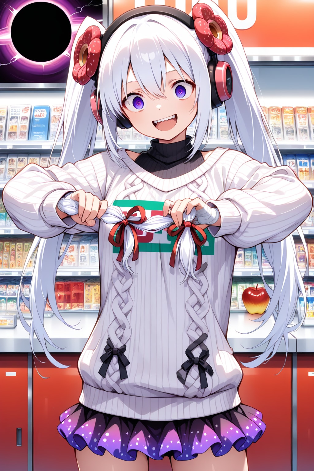 HARPYで白髪ちゃん