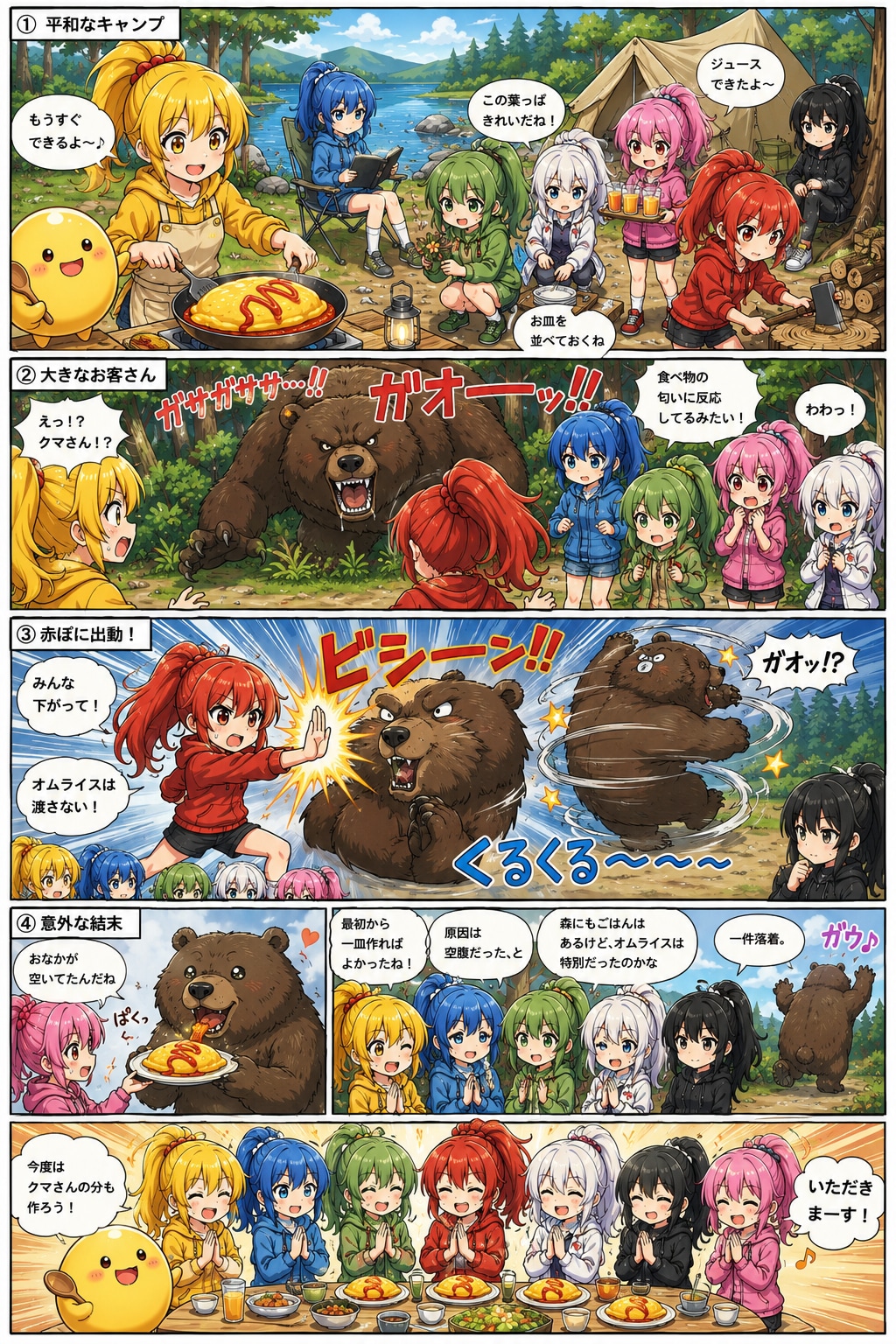 赤ぽにちゃん vs 森の暴れん坊