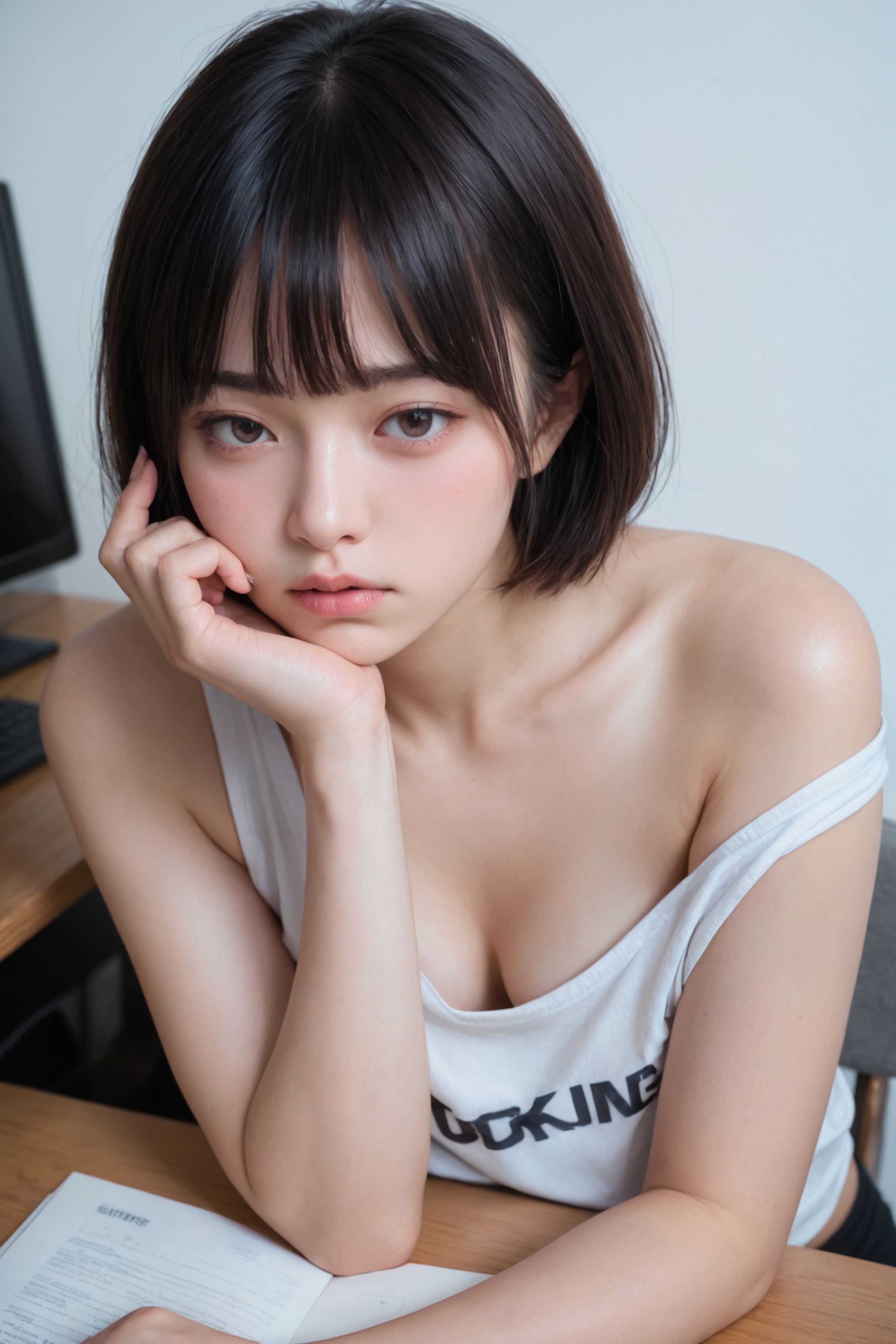 うまくいかず、ご機嫌ナナメな女子