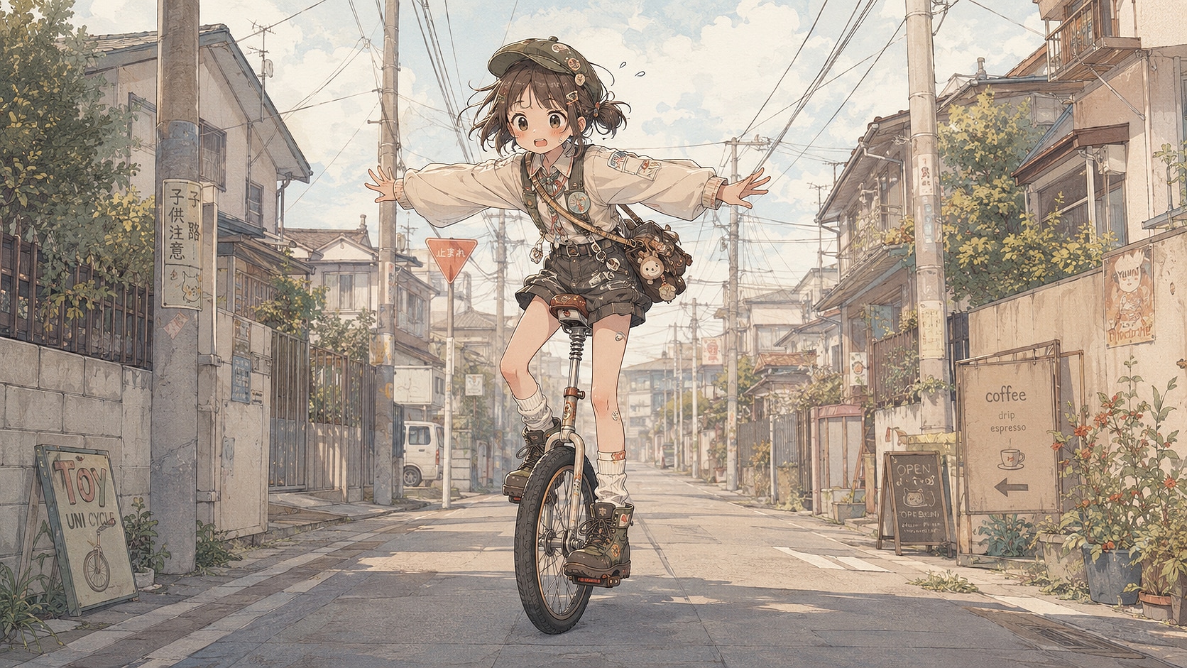 なんかサドルが硬いな… (街と少女114)