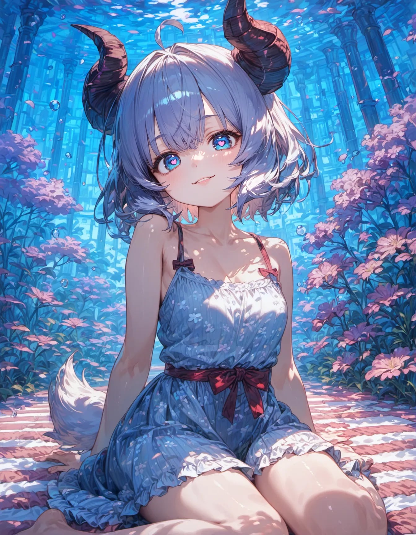 The Garden Beneath the Blue | の人気AIイラスト・グラビア