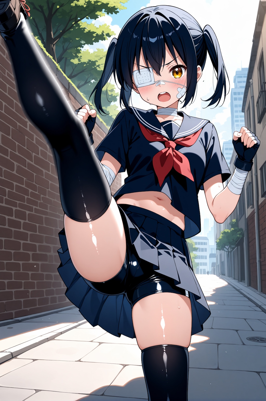 【今日の腹筋】ハイキック