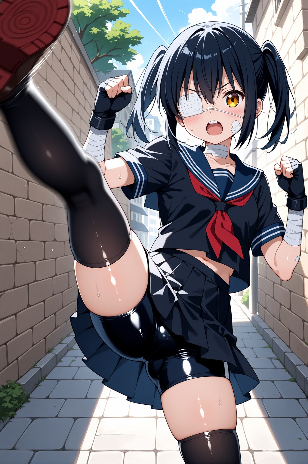 【今日の腹筋】ハイキック