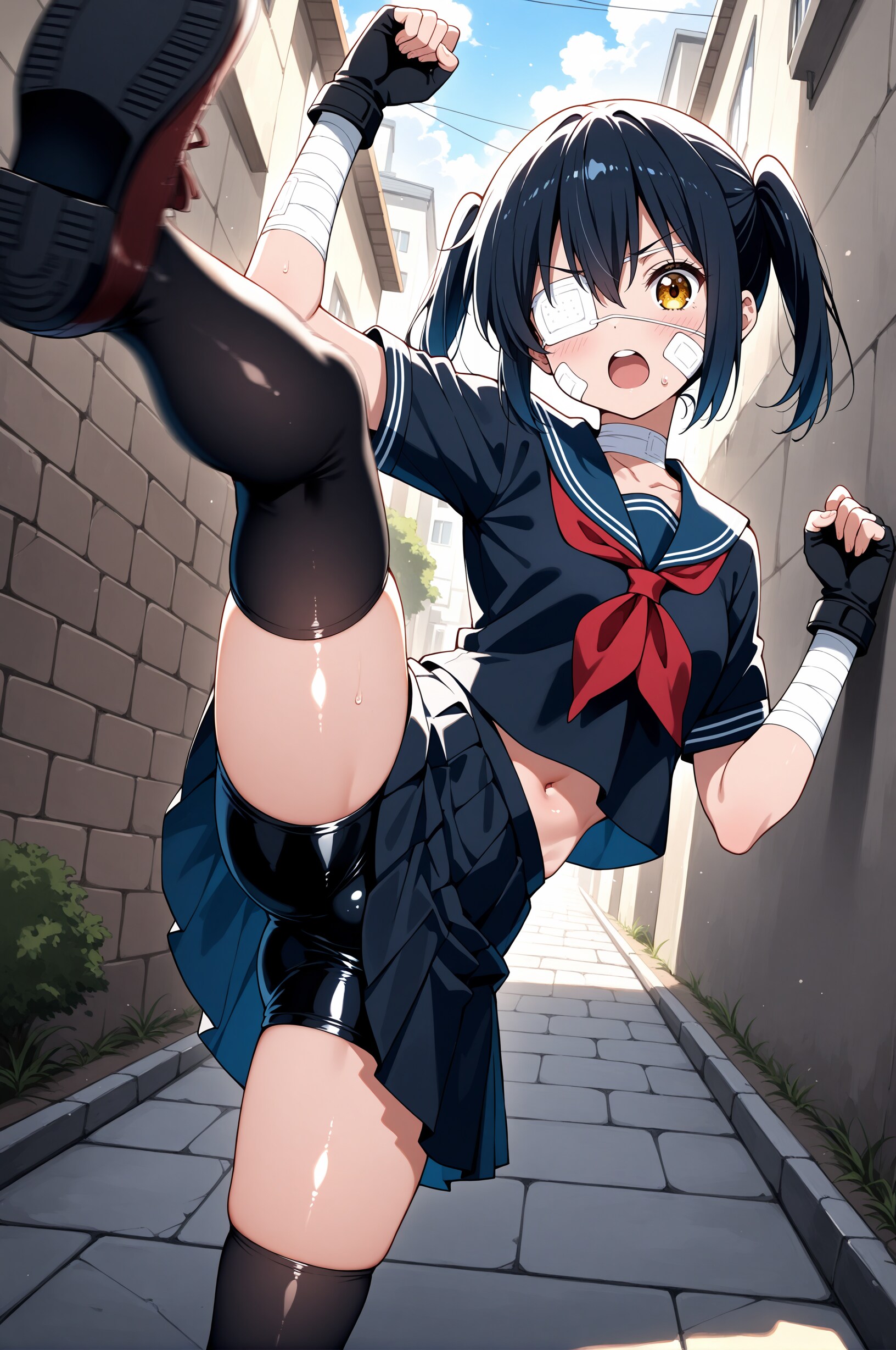 【今日の腹筋】ハイキック