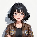 にこたまさんとフライトジャケット 5枚目