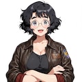 にこたまさんとフライトジャケット 2枚目