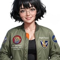 にこたまさんとフライトジャケット 6枚目