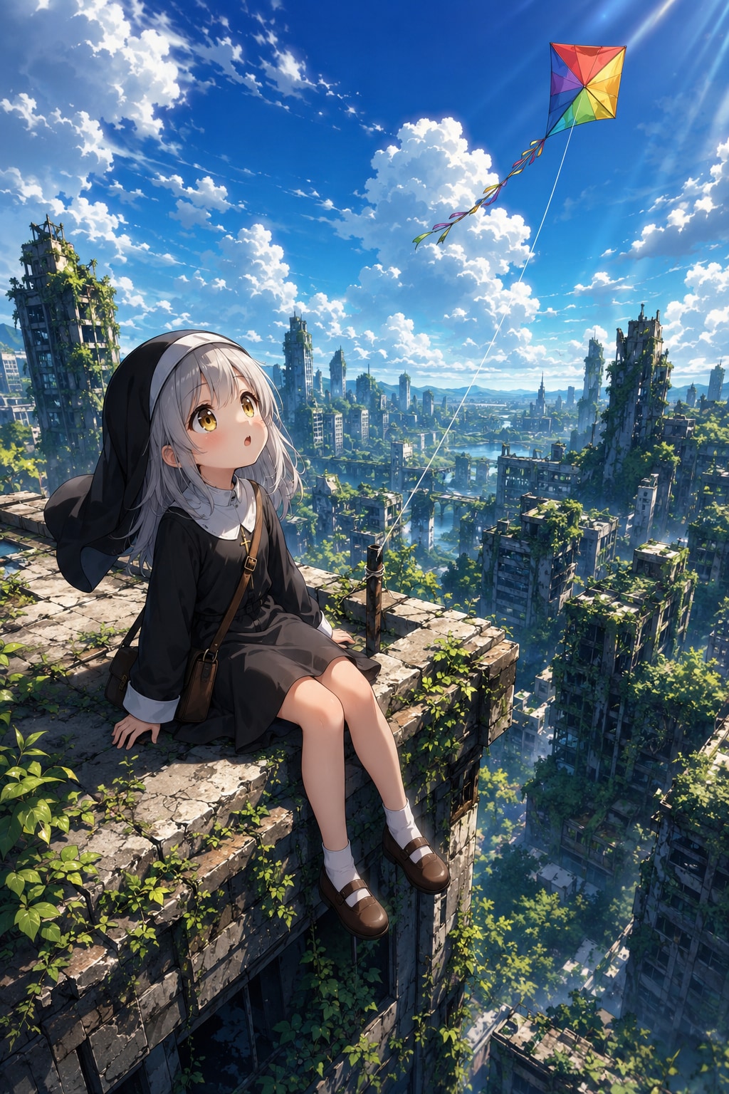 洗われた空。