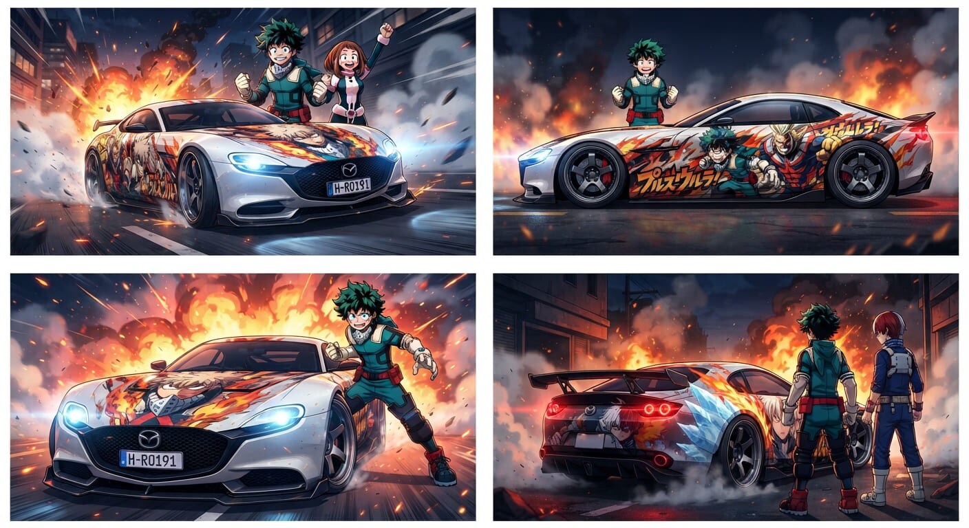 僕のヒーローアカデミアマツダRXビジョングランツーリスモ | の人気AIイラスト・グラビア
