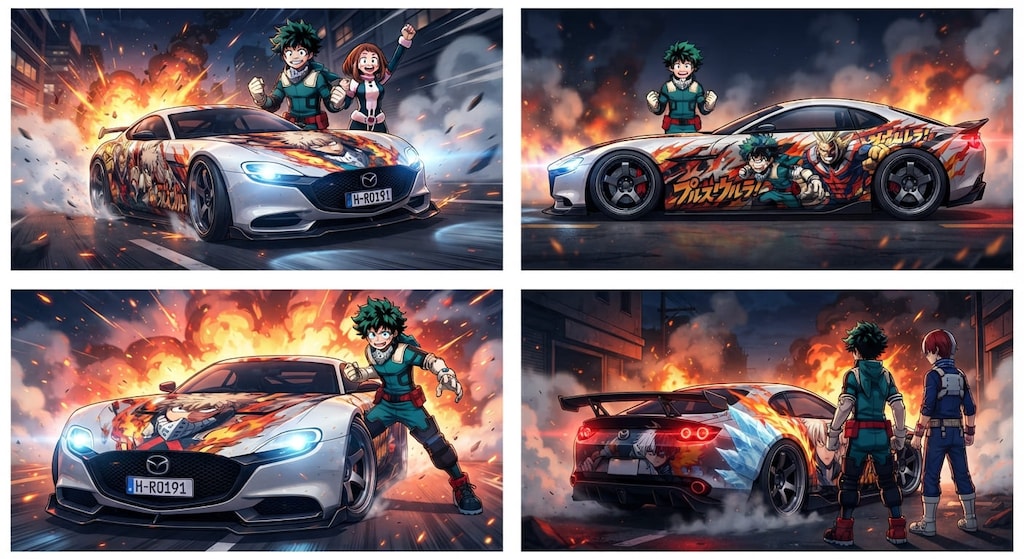 僕のヒーローアカデミアマツダRXビジョングランツーリスモ