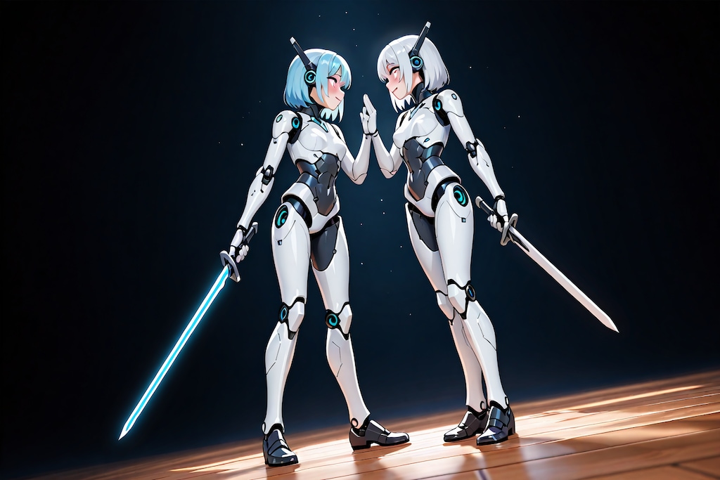 スーパー少女戦隊　剣術修行1