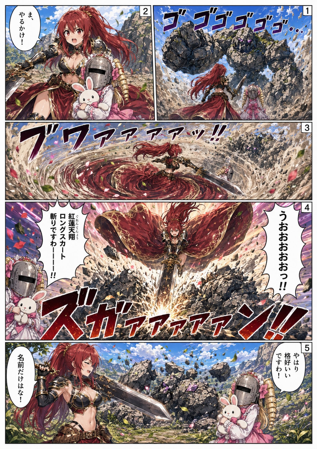ロンスカ勇者とマスクドお嬢様⑤『必殺技！ですわ！』