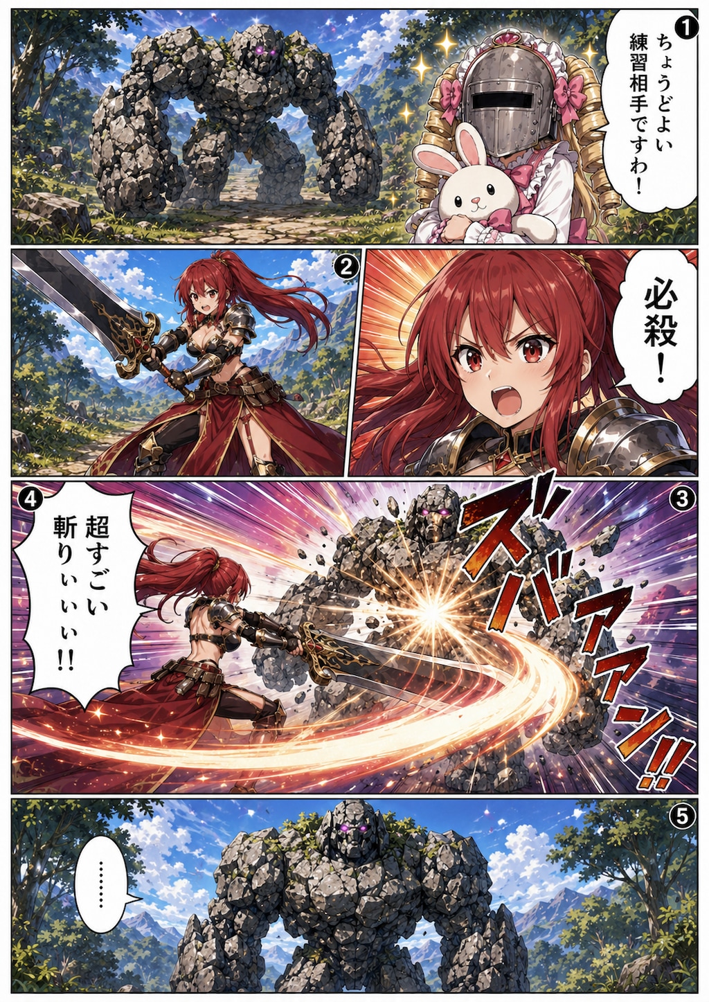 ロンスカ勇者とマスクドお嬢様⑤『必殺技！ですわ！』