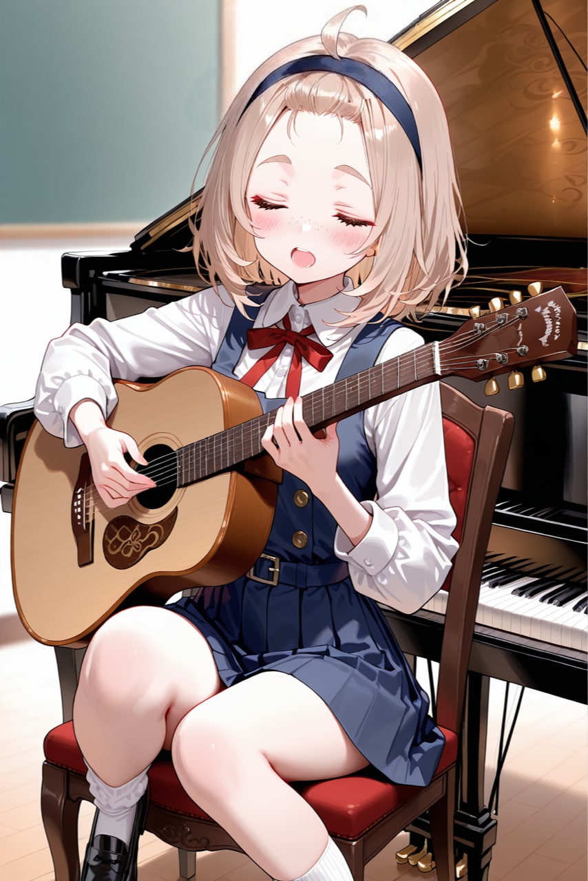 【14:00】部活動【密着つむぎちゃん(平日編)】 | の人気AIイラスト・グラビア