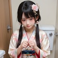 初詣でトイレ女子 2枚目