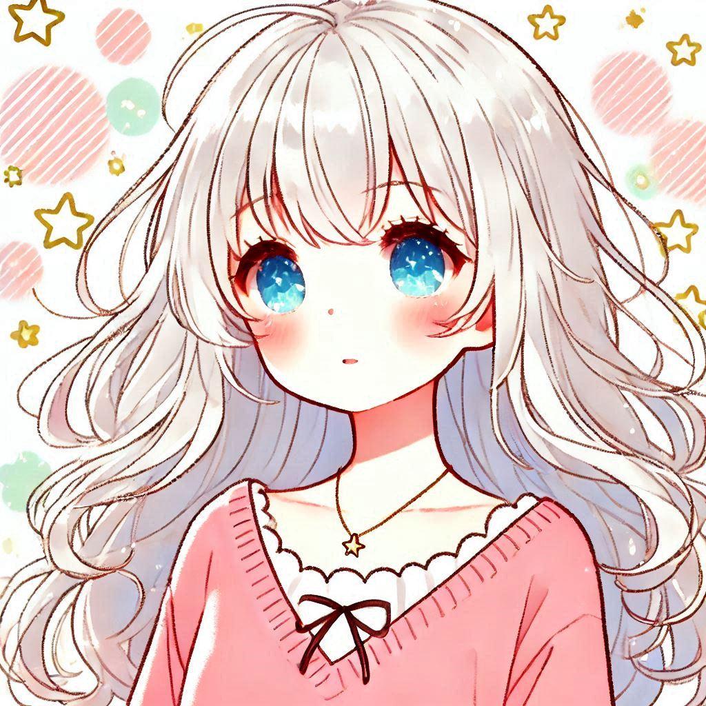 白髪の可愛い女の子【156】