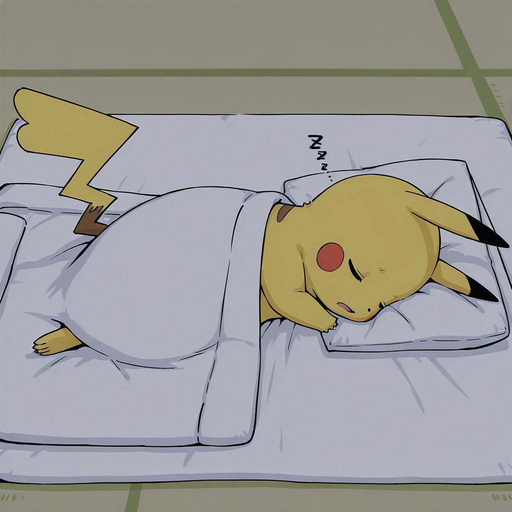 ピカチュウ　睡眠　2025/12/30