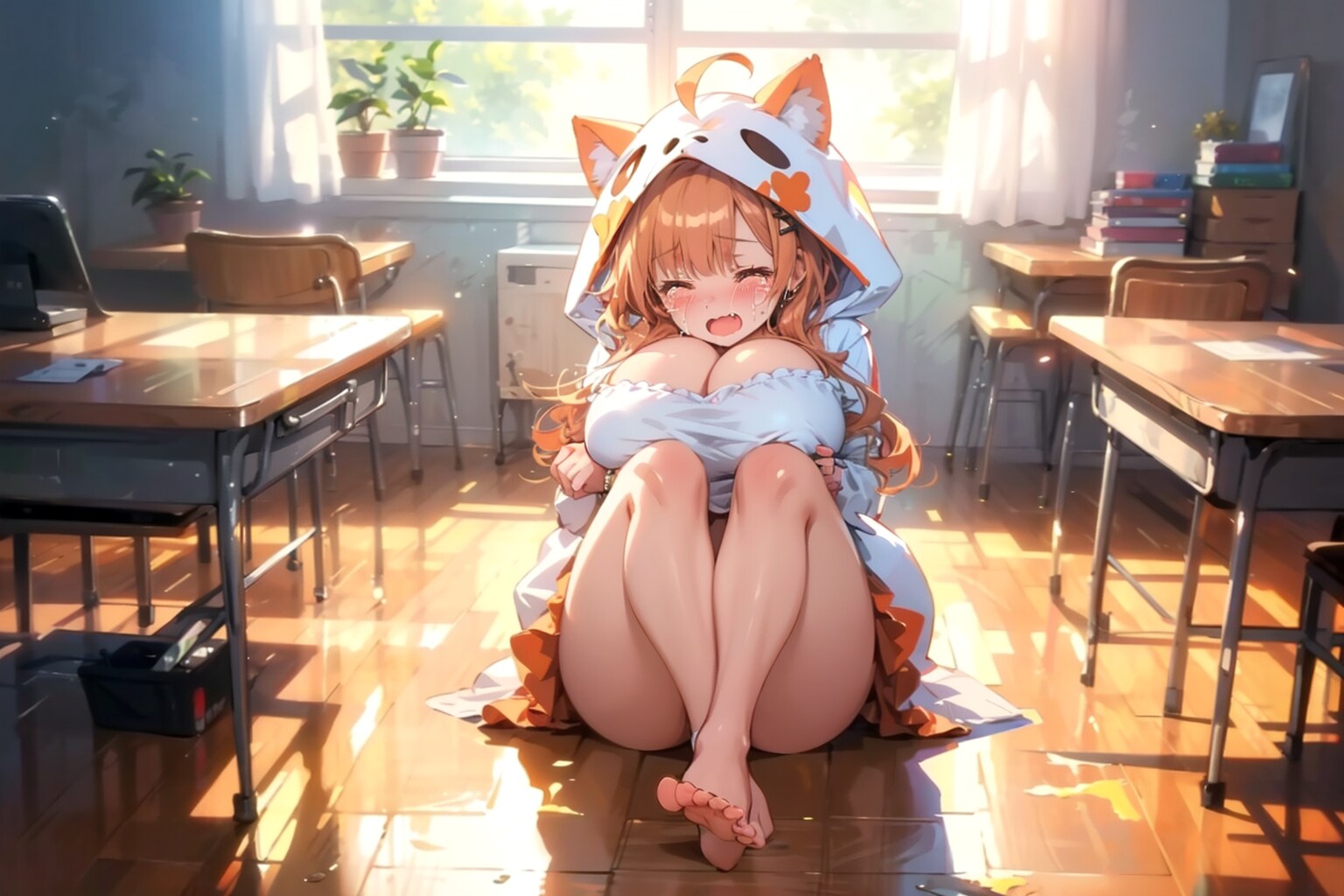 でかけたくないにゃー