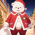 シロクマサンタ 3枚目