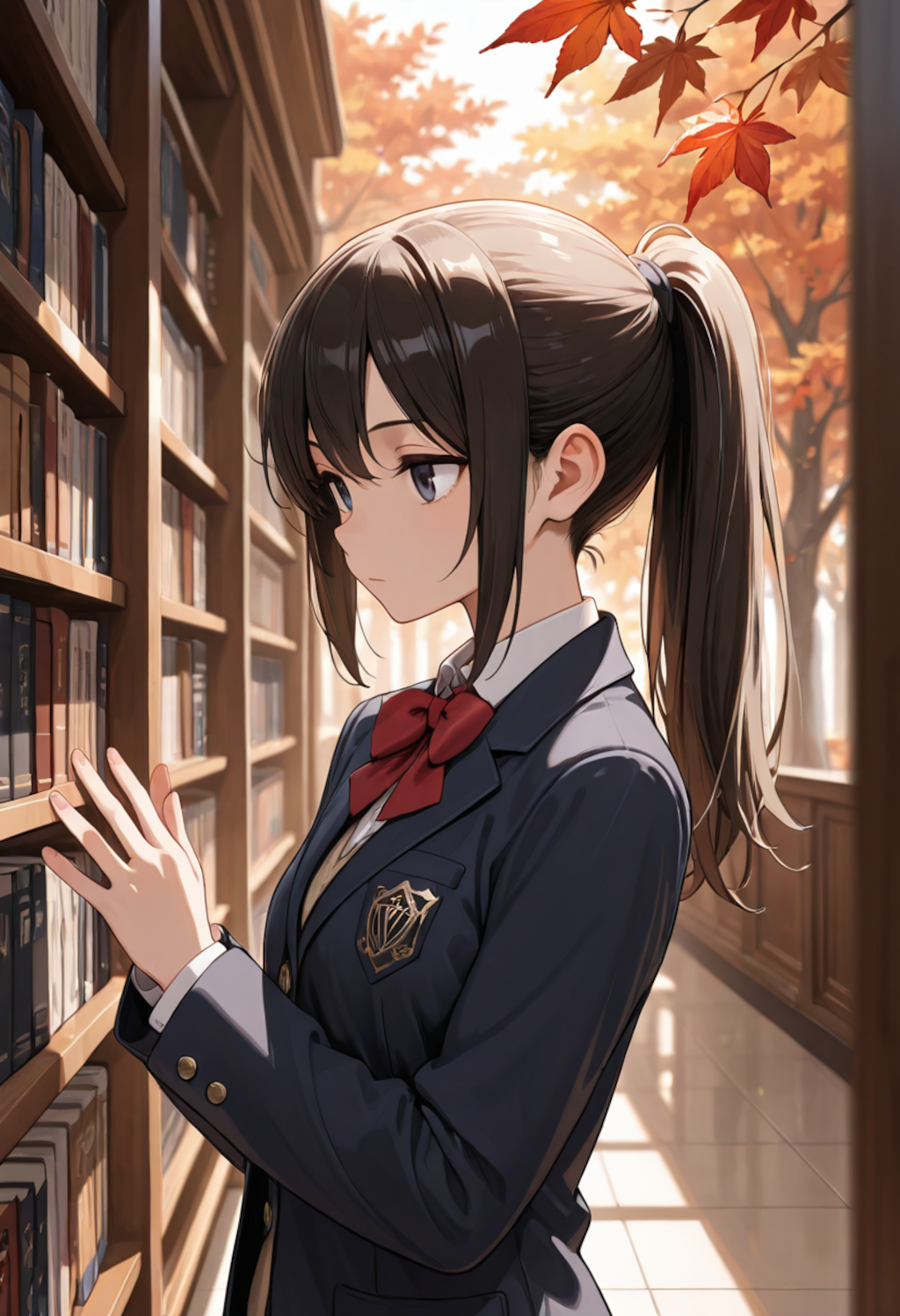 秋色図書室