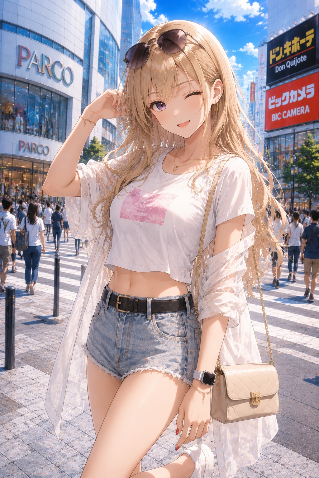 ブロンドちゃんの夏ファッション