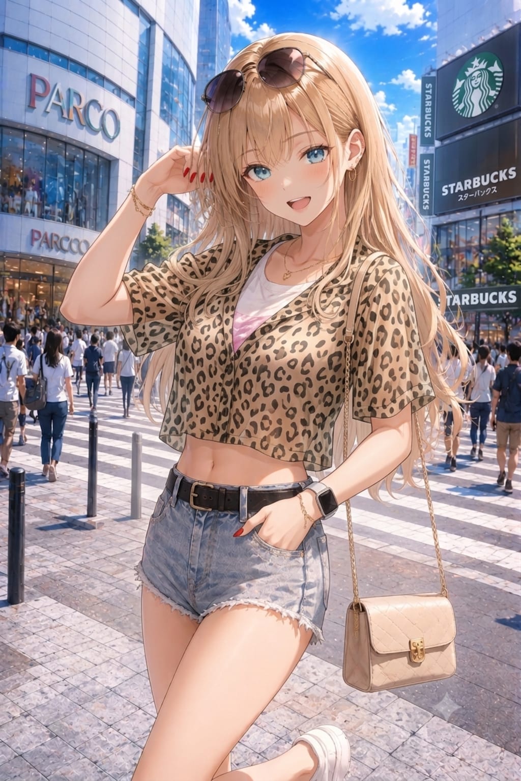 ブロンドちゃんの夏ファッション