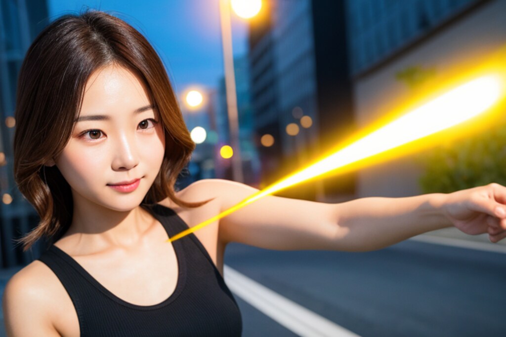 163　目から光線