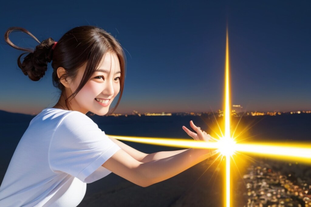163　目から光線