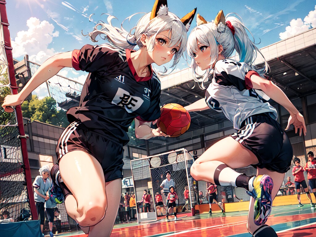 ハンドボール？×3枚