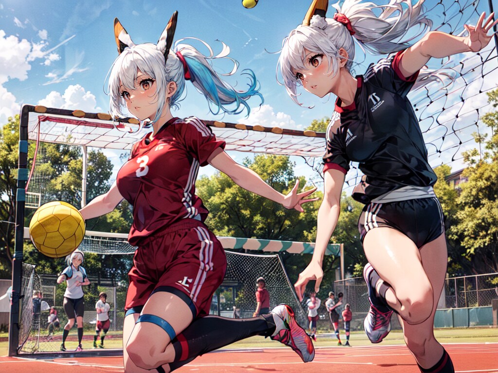 ハンドボール？×3枚