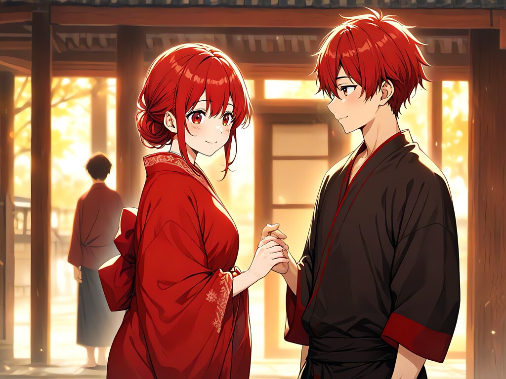 赤髪の夫婦